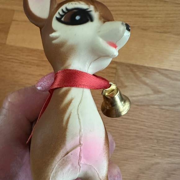 Vintage Bambi Deer Buck Hard Plastic Figure Bell Made in Hong Kong - Picture 12 of 16